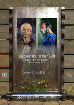 Offizielles Plakat der Lebenskünstler Sylt Ausstellung 2019